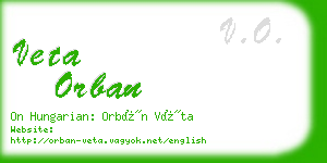 veta orban business card
